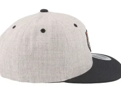 Kids Wild Tiger Heather Grey/Black Snapback - Kiddo Cap