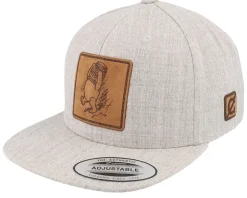 Kids Winnie Stuck Heather Grey Snapback - Public Domain