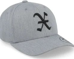 Kids X Letter 3d Heather Grey Adjustable - Kiddo Cap