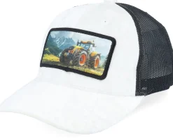 Kids Yellow Tractor Velvet Green/Black Trucker - Calza Pennello