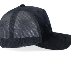 Kids Youth Black/Black Velvet A-Frame Trucker - Equip