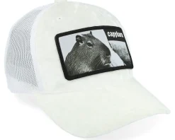 Kids Youth Capybara Sofa Velvet White Trucker - Iconic