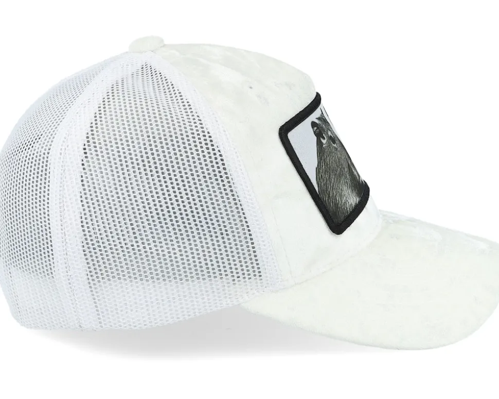 Kids Youth Capybara Sofa Velvet White Trucker - Iconic