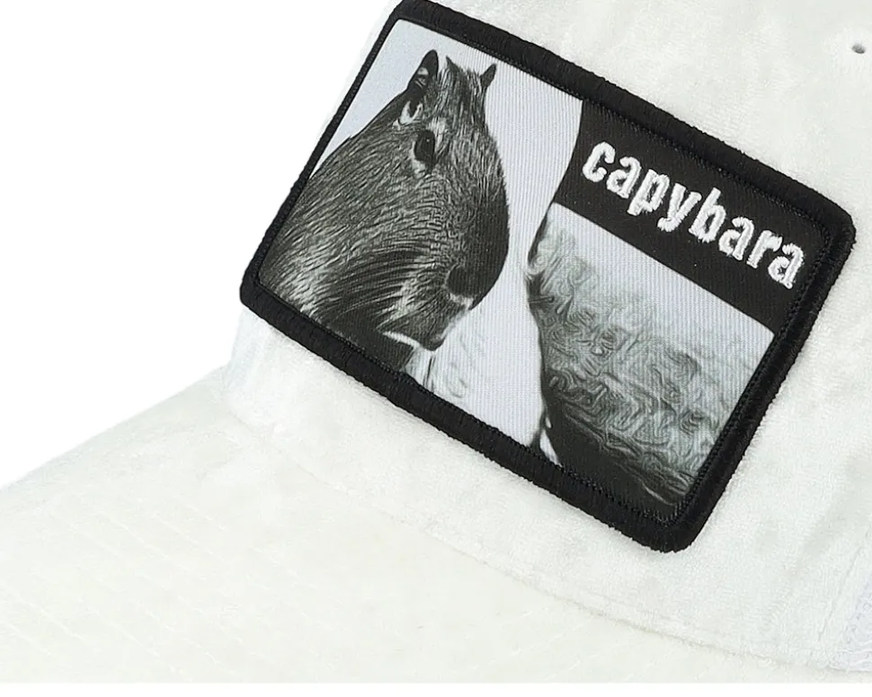 Kids Youth Capybara Sofa Velvet White Trucker - Iconic