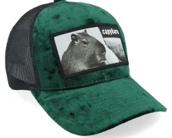 Kids Youth Capybara Sofa Velvet Green/Black - Iconic