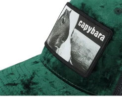 Kids Youth Capybara Sofa Velvet Green/Black - Iconic