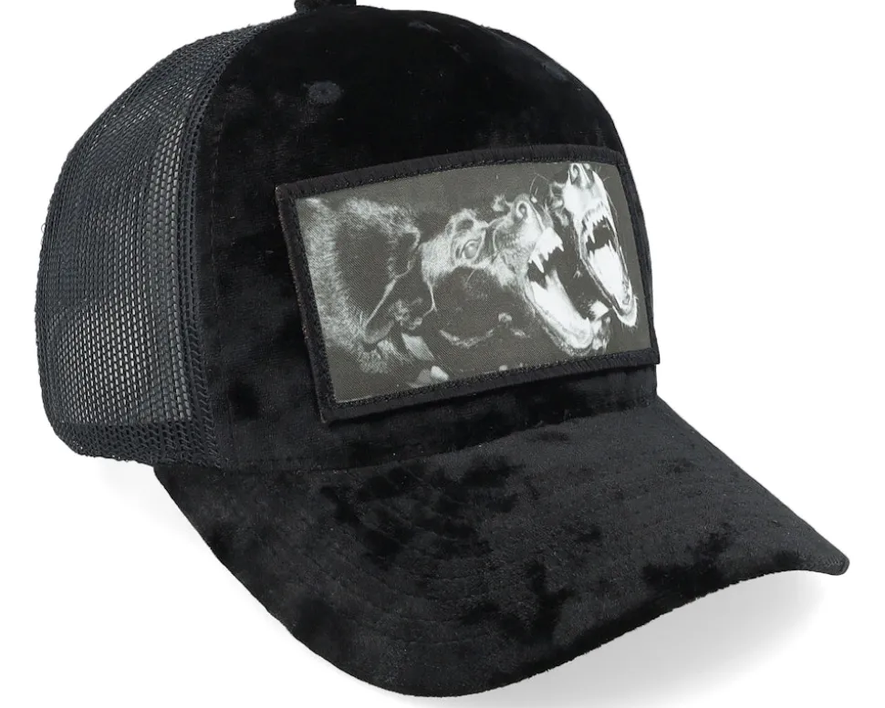 Kids Youth Dogs Velvet Black Trucker - Calza Pennello