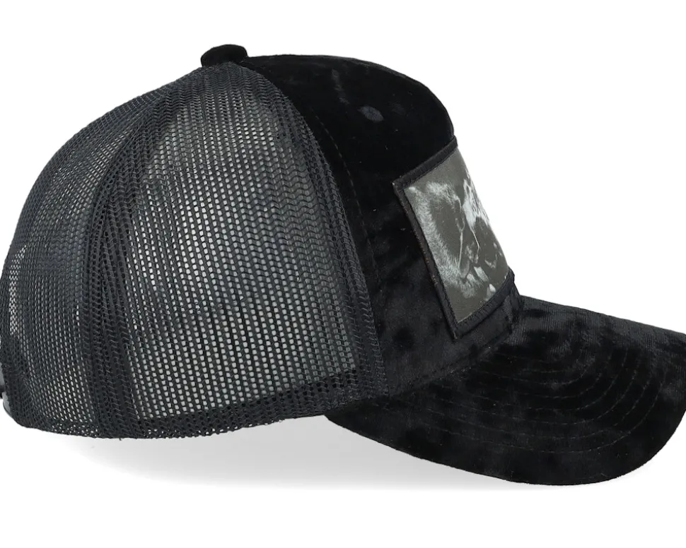Kids Youth Dogs Velvet Black Trucker - Calza Pennello