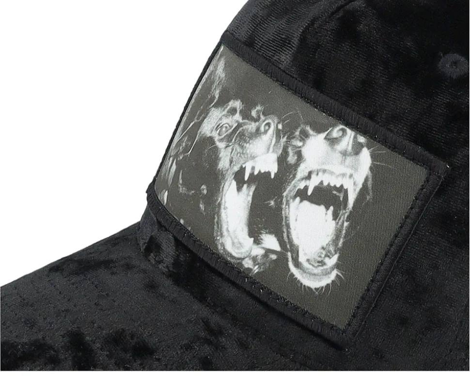 Kids Youth Dogs Velvet Black Trucker - Calza Pennello