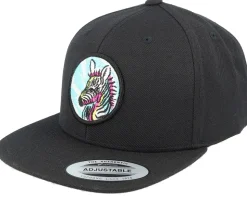 Kids Zebra Black Snapback - Kiddo Cap
