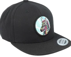 Kids Zebra Black Snapback - Kiddo Cap