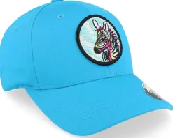 Kids Zebra Ocean Blue Flexfit - Kiddo Cap