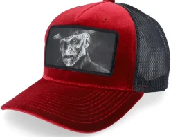 Killer Freddy Velvet Red/Black A-frame Trucker - Scenes