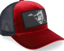 Killer Freddy Velvet Red/Black A-frame Trucker - Scenes
