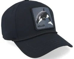 Killer Whale 100 Black Twill A-Frame Adjustable - Goorin Bros.