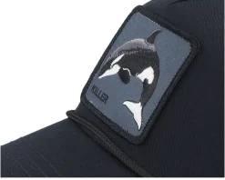 Killer Whale 100 Black Twill A-Frame Adjustable - Goorin Bros.