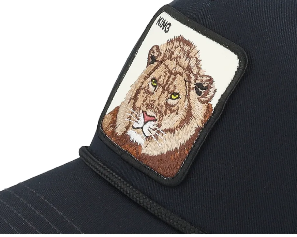 King 100 Black Twill A-Frame Adjustable - Goorin Bros.