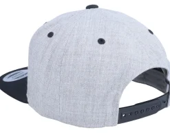 King Of Heather Grey/Black Snapback - Iconic