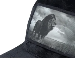 King Of Lion Big Patch Velvet Black Trucker - Calza Pennello