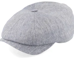 Kingston Grey/Blue Flat Cap - Göttmann