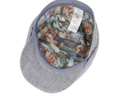 Kingston Grey/Blue Flat Cap - Göttmann