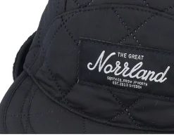 Kiruna Quilted Cap Black Earflap - SQRTN