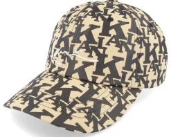 Kk Signature Retro Logo Cap Sand/Black Dad Cap - Karl Kani