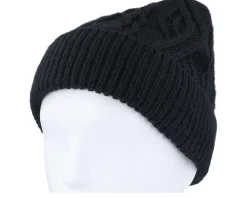 Knitted Beanie Black Cuff - Seeberger