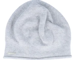 Knitted Smoke Grey Beret Beanie - Seeberger