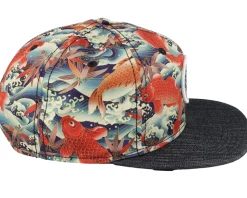Koi Linen Black Snapback - Djinns