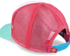 Kook Light White/Mint/Pink Coastal Trucker - Coastal