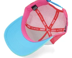 Kook Light White/Mint/Pink Coastal Trucker - Coastal