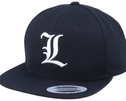 L Letter 3D Black Snapback - Iconic