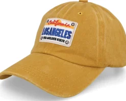 LA License Plate Mustard Dad Cap - Iconic