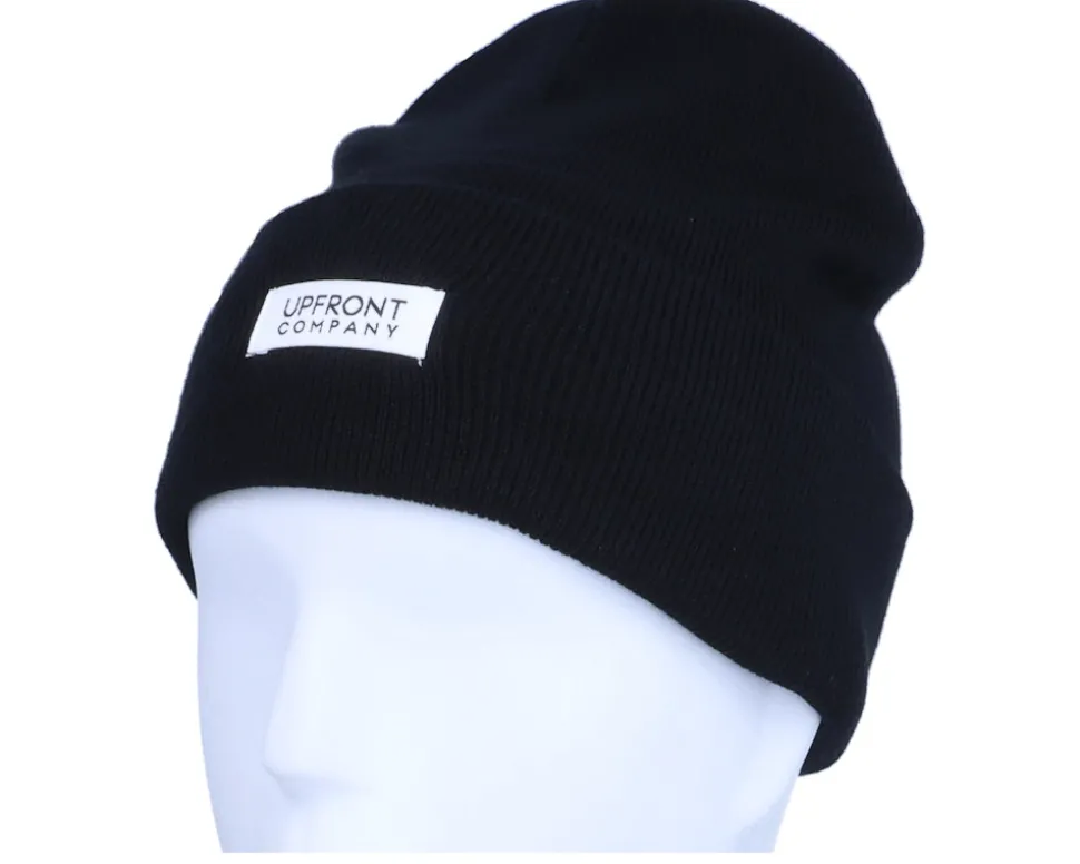 Lab Beanie Black Cuff - Upfront