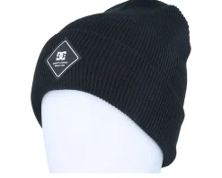 Label Beanie Black Cuff - DC