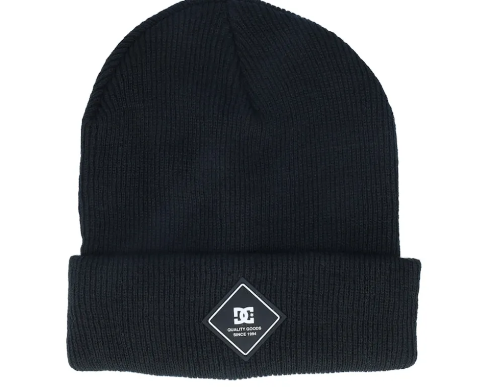 Label Beanie Black Cuff - DC
