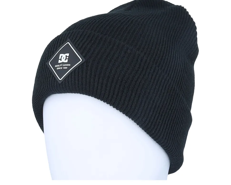 Label Beanie Black Cuff - DC