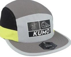 Label Style Box Logo Cloudfit Grey/Black/Yellow 5-Panel - Kumo