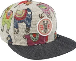 Lama Linen Black Snapback - Djinns