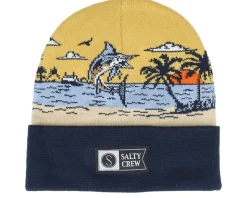 Land Ho Beanie Navy Cuff - Salty Crew