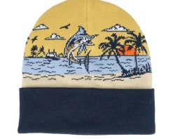Land Ho Beanie Navy Cuff - Salty Crew