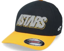 Lanes Hat Black/Yellow Flexfit - Alpinestars