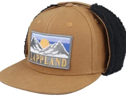 Lappland Canvas Flatbrim Caramel/Black Earflap - Wild Spirit