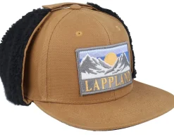 Lappland Canvas Flatbrim Caramel/Black Earflap - Wild Spirit