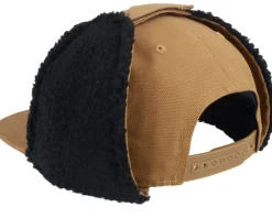 Lappland Canvas Flatbrim Caramel/Black Earflap - Wild Spirit