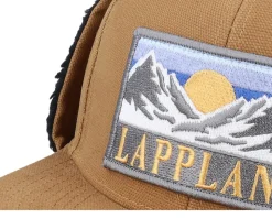 Lappland Canvas Flatbrim Caramel/Black Earflap - Wild Spirit