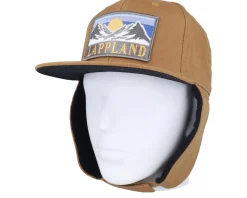 Lappland Canvas Flatbrim Caramel/Black Earflap - Wild Spirit