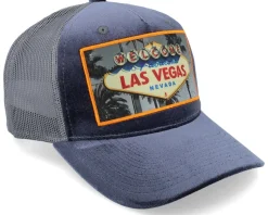 Las Vegas Sign Velvet Grey/Grey A-frame Trucker - Calza Pennello