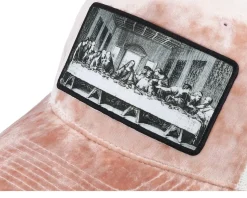 Last Supper Peach/Ivory Velvet Trucker - Public Domain